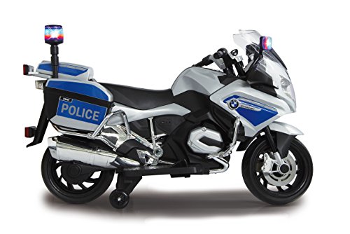 Jamara 460335 - Ride-on Motocicleta BMW R1200 RT-Police 12V – Sirena, Motor potente