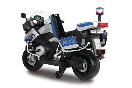 Jamara 460335 - Ride-on Motocicleta BMW R1200 RT-Police 12V – Sirena, Motor potente