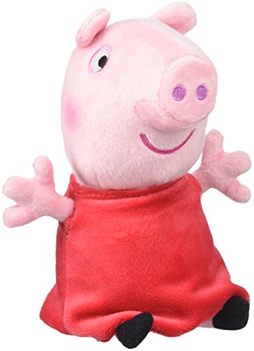 Jazwares 92661 – Peppa Pig – Peluche con Sonido, Peluche Suave de Aprox. 15 cm, Figura de Peluche para Dormir, Juguete de Peluche para Jugar, Original de Peppa Pig para niños a Partir de 18 Meses