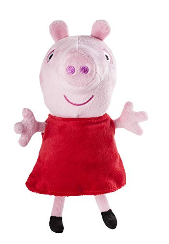 Jazwares 92661 – Peppa Pig – Peluche con Sonido, Peluche Suave de Aprox. 15 cm, Figura de Peluche para Dormir, Juguete de Peluche para Jugar, Original de Peppa Pig para niños a Partir de 18 Meses