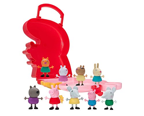 Jazwares Peppa Pig - Maletín de colección de amigos Peppa Pig.