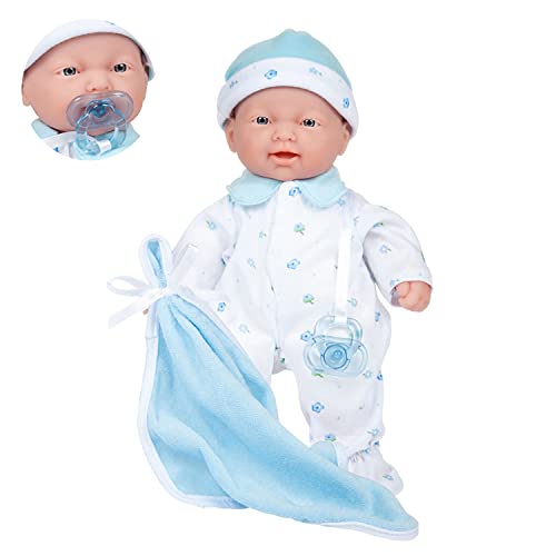 JC TOYS-La Baby Muñeco bebé, Color Azul (13111)