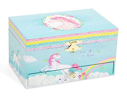 Jewelkeeper - Caja Musical de Unicornio y Juego de Joyas de niñitas - 3 Regalos de Unicornio para niñas