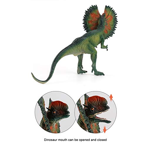 JIJK 2 figuras de dinosaurios jurásicos, modelo de dinosaurio dilofosaurus realista, juguetes educativos prehistóricos para los amantes de los dinosaurios, regalo para niños