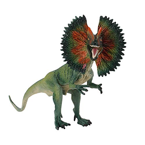 JIJK 2 figuras de dinosaurios jurásicos, modelo de dinosaurio dilofosaurus realista, juguetes educativos prehistóricos para los amantes de los dinosaurios, regalo para niños