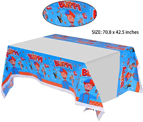 JIMAO Blippi suministros para fiesta de cumpleaños Blippi Party Vajilla decoraciones de cumpleaños Paquete de fiesta para niños, incluye 40 platos, 20 servilletas