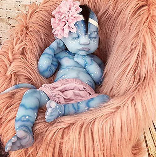 JINGBO Muñeca de bebé realista Reborn de 22 pulgadas realista con peso y peso renacido, muñecas no de material de vinilo, muñeca de silicona de cuerpo completo