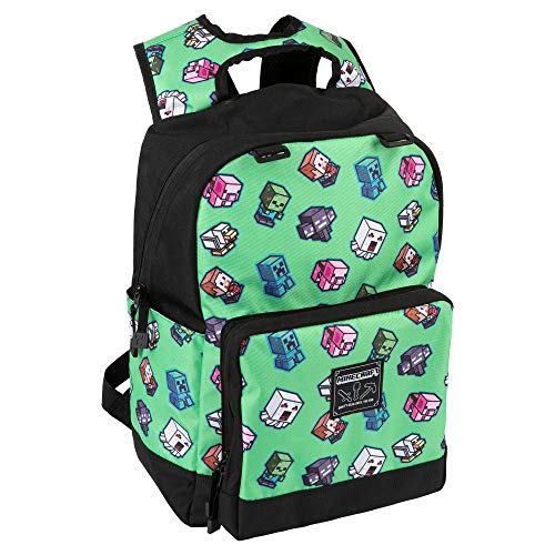 JINX Minecraft 17" Mini Mobs Cluster Mochila Verde, talla única (JX10997)