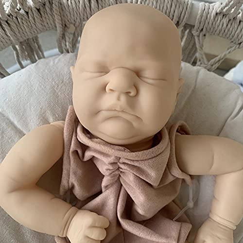 JinYiZhaoMing Reborn Dolls Kit,45,7 cm, 480G realista bebé niña muñeca enraizada ropa suave vinilo silicona recién nacido muñeca