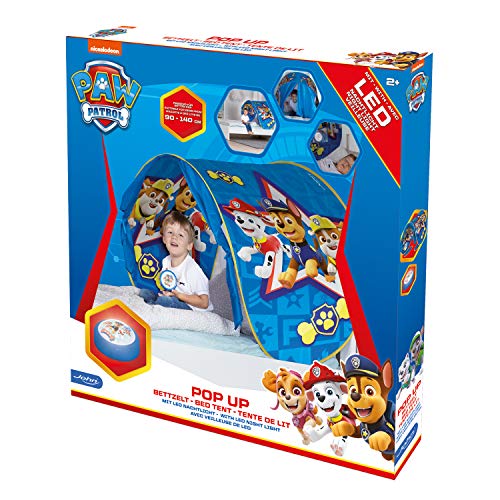 John 71009 Patrulla Canina Chase Rubble Marshall Tienda de campaña para Juegos, Color Azul