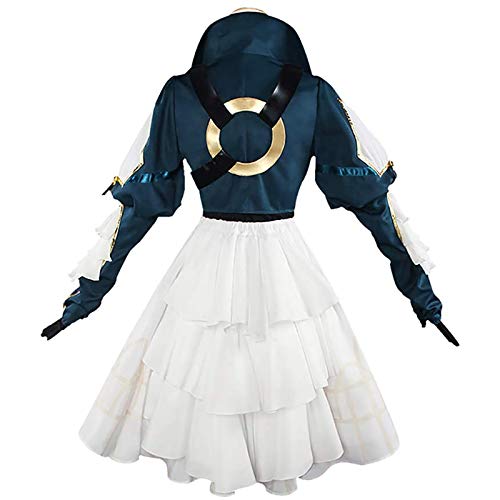 JOJO STYLE Cosplay Trajes Anime Violet Evergarden Cosplay Disfraz Incluye Un Juego Completo De Accesorios Adecuado para Fiesta Carnaval(8PCS),L