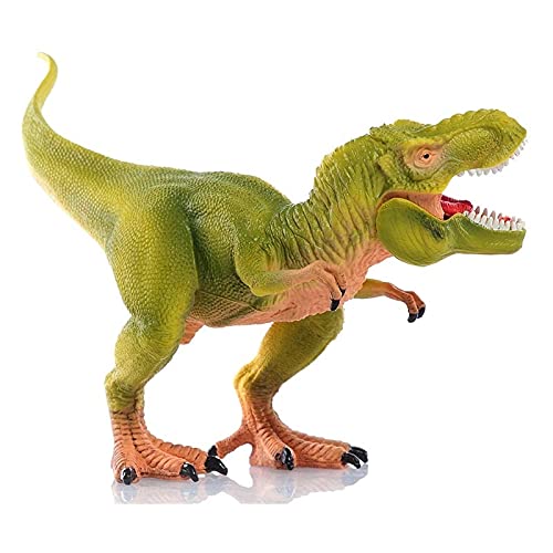 josiedf Traje De Dinosaurio Animal Educativo para NiñOs De Simulación De PláStico, Modelo De Tyrannosaurus Rex De Material De PVC 1pcsgreen