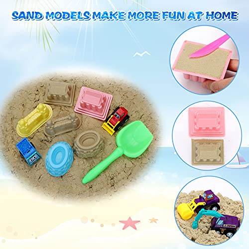 Joujou 41 PCS Juguete de Arena, Juguete Caja de Arena, Arena Play Sand Juguetes de Arena DIY Plegable Adecuado para Niños con Modelo y Camiones, Juguete de Interior para Niños Niñas 3 Años