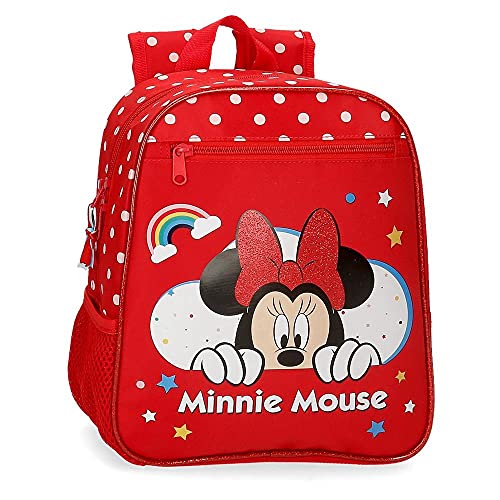 Joumma Mochila ADAP.28CM.Minnie Rainbow, Juventud Unisex, Multicolor (Multicolor), 28 cm