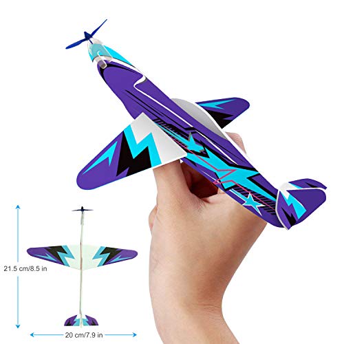 Joygogo 32 aviones deslizantes, 8 diferentes voladores de poliestireno, juegos para niños, obsequios, cumpleaños infantiles, regalos para invitados