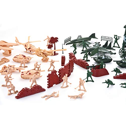 JOYIN 164pcs Soldados de Juguete de plástico Conjunto del Ejército Figuras Set Figuras Militares