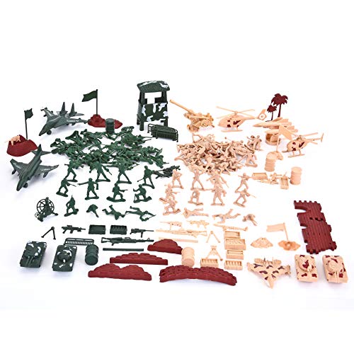 JOYIN 164pcs Soldados de Juguete de plástico Conjunto del Ejército Figuras Set Figuras Militares