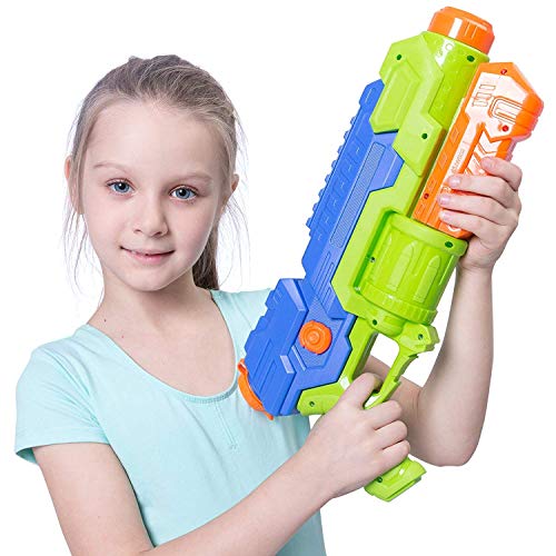 JOYIN 2 Pack Pistolas de Agua para Niños Pistola de Chorro de Agua Adultos 739ml Super Soaker Guns Juguetes de Verano para Piscina de Playa