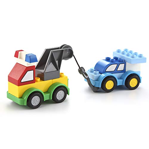 JOYIN 80 bloques de construcción construyen su propio juguete coches conjunto ladrillos lindos diferentes vehículos para niños