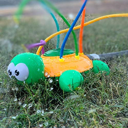 JOYIN Regadera de agua juguete Hydro Swirl Spinning Splash Turtle para niños al aire libre juego de agua diversión