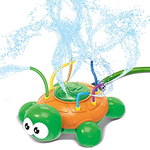 JOYIN Regadera de agua juguete Hydro Swirl Spinning Splash Turtle para niños al aire libre juego de agua diversión