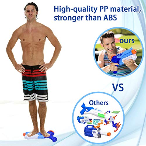 Joyjoz 2 Pack Pistolas de Agua 400ML Pistola Blaster de Agua para Verano Piscina Al Aire Libre Playa Diversión Acuática para Niños Adultos