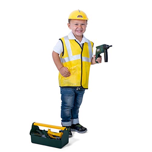 JoyKip Juego de Herramientas de construcción para niños con Taladro, Estuche de Transporte y Accesorios - Juego de rol de construcción de constructores para niños Juego de simulación Juguete