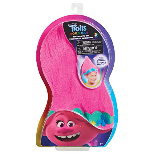 JP Trolls TR103000 Flair Trolls World Tour - Peluca de amapola con corona, multicolor