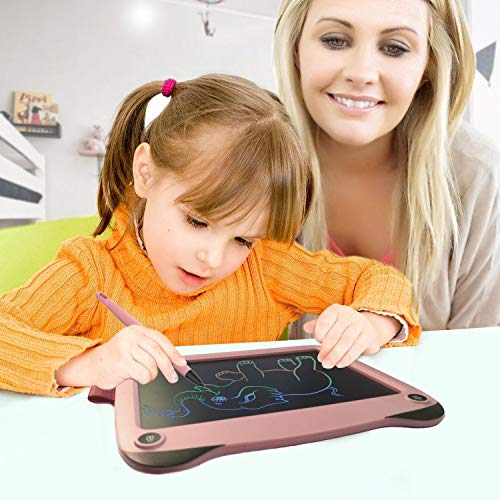 JRD&BS WINL Regalo para Niños De 4-15 Años,Pizarra ElectrÓNica con Pantalla LCD En Color De 9 Pulgadas,FÁCil De Usar para Niños,Un Clic para Eliminar Contenido En La Pizarra ElectrÓNica,Rosa