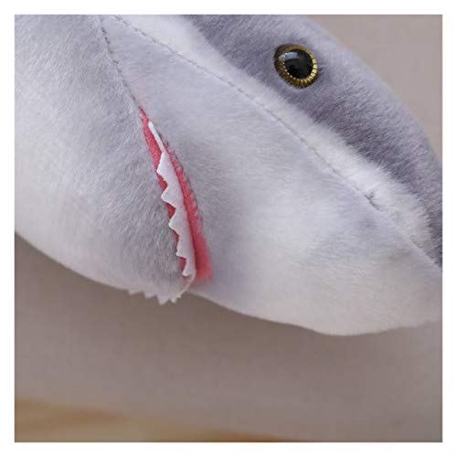 JSJJATQ Peluche 1,4M Tiburón Simulado Relleno Pescado Animal Juguetes para Pescado para Mariscos Tienda Mascota Peluche Muñeca Soft Toys Cumpleaños Muñecas de atún Lifelike