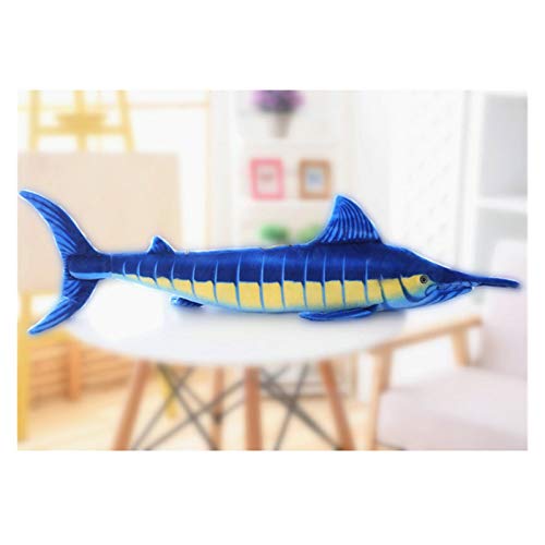 JSJJATQ Peluche 1,4M Tiburón Simulado Relleno Pescado Animal Juguetes para Pescado para Mariscos Tienda Mascota Peluche Muñeca Soft Toys Cumpleaños Muñecas de atún Lifelike