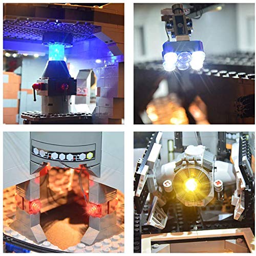 JTTM Conjunto de iluminación LED para (Star Wars Death Star) Bloques de construcción Modelo - Kit de luz Compatible con Lego 75159 (no Incluido Modelo Lego)