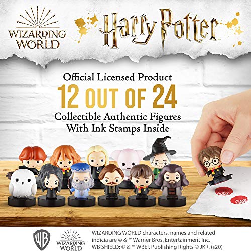 Juego de 12 Sellos de Harry Potter - Regalos, coleccionables, decoración para Fiestas, y Adornos para Tartas de Harry Potter - Lucius Malfoy, Hermione Granger, Neville Longbottom y más de PMI