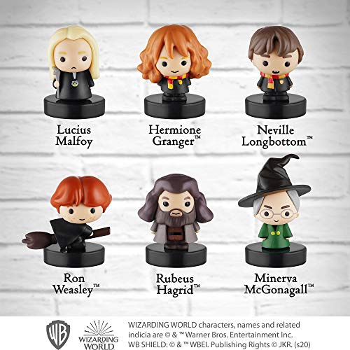 Juego de 12 Sellos de Harry Potter - Regalos, coleccionables, decoración para Fiestas, y Adornos para Tartas de Harry Potter - Lucius Malfoy, Hermione Granger, Neville Longbottom y más de PMI