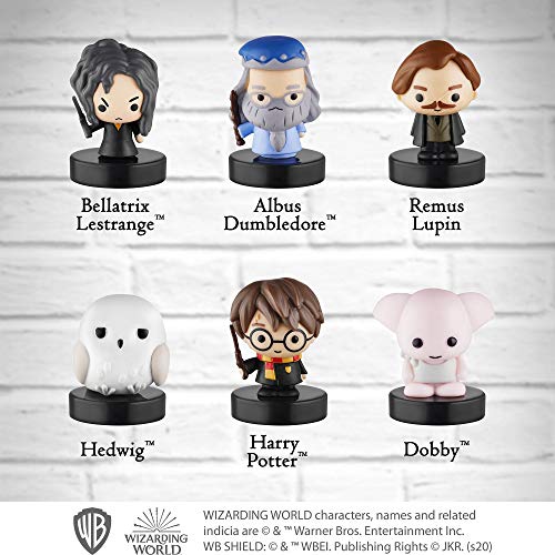 Juego de 12 Sellos de Harry Potter - Regalos, coleccionables, decoración para Fiestas, y Adornos para Tartas de Harry Potter - Lucius Malfoy, Hermione Granger, Neville Longbottom y más de PMI