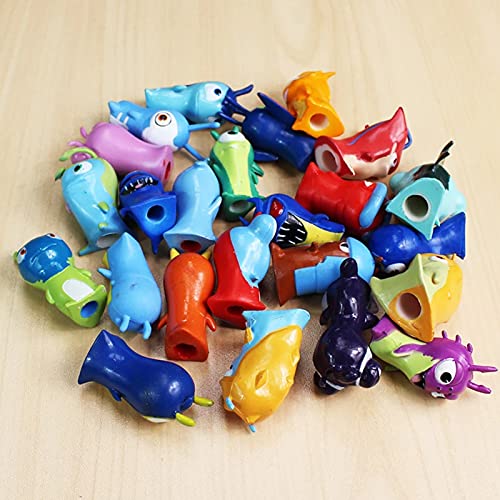 Juego de 24 figuras de acción de Slugterra,de 5 cm,figuras de anime,juguetes de muñeca para niños,niños, juguetes para niños,ideal para jugar o coleccionar,y dormitorio,coche, sala de dibujo