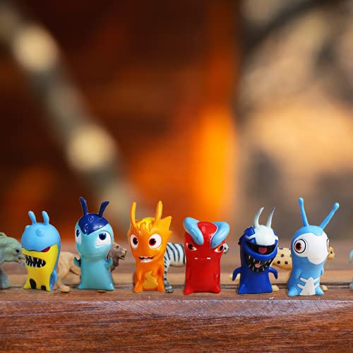 Juego de 24 figuras de acción de Slugterra,de 5 cm,figuras de anime,juguetes de muñeca para niños,niños, juguetes para niños,ideal para jugar o coleccionar,y dormitorio,coche, sala de dibujo