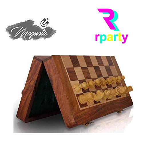 Juego de ajedrez de Madera Tablero de Lujo para Niños y Adulto Profesional Piezas Grande Plegable y portátil para Viajar