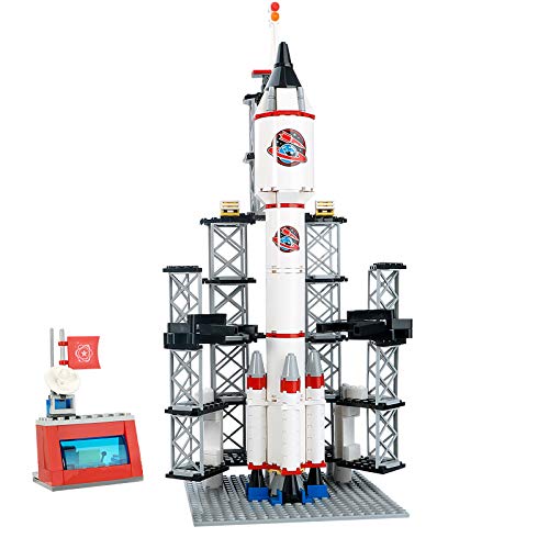 Juego de construcción de Naves espaciales City Space Rocket Ship Toys con Centro de Control de Lanzamiento y Mini Astronauta (309PCS)