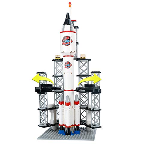 Juego de construcción de Naves espaciales City Space Rocket Ship Toys con Centro de Control de Lanzamiento y Mini Astronauta (309PCS)