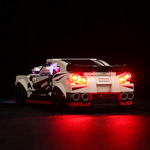 Juego de iluminación LED HYZM para LEGO Speed Champions Nissan GT-R NISMO, iluminación set para Lego Technic 76896 (sólo luz LED, sin kit LEGO)