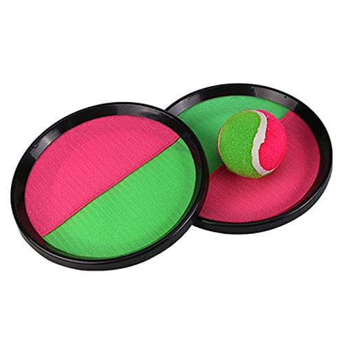 Juego de lanzar y atrapar Juego,4 Paletas y 2 Bolas Juguete Deportivo Ball Set,Catch Game Set,Juego de Plato y Pelota,para niños Deporte,Juegos de Lanzar y Atrapar,Juegos de Lanzamiento para Niños.