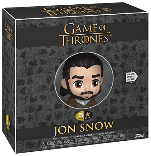 Juego De Tronos - Figura Funko 5 Star Jon Nieve w/ Fantasma 10cm