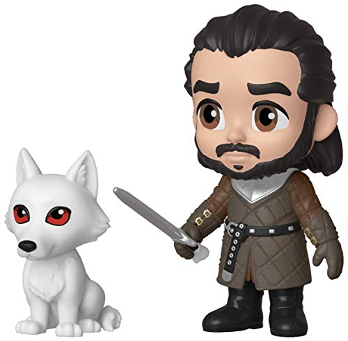 Juego De Tronos - Figura Funko 5 Star Jon Nieve w/ Fantasma 10cm