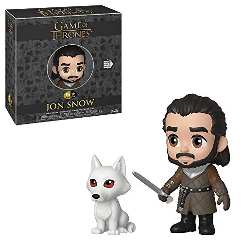 Juego De Tronos - Figura Funko 5 Star Jon Nieve w/ Fantasma 10cm