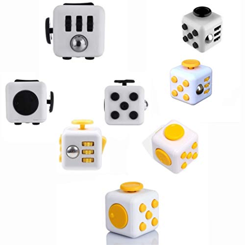 Juguete Cubo FidgetToys mágico,cube Anti-ansiedad Anti-Stress Cube FidgetToy para niños,Adolescentes y Adultos Stress Reliever (Pack de 2)