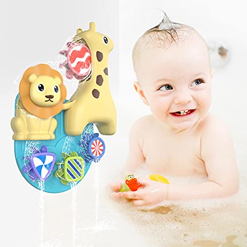 Juguete de baño, animal, baño, baño, natación, cubeta, piscina, juguete de agua, jirafa león, juego de juguetes para niños