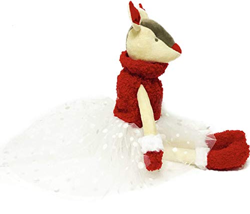 Juguete de Peluche 33 cm Ballet Reno Juguetes Suave Bailarina Ciervo muñeca Princesa Ciervo muñeca Ornamento Juguete para el hogar/Tienda/Oficina maomiao TINGG