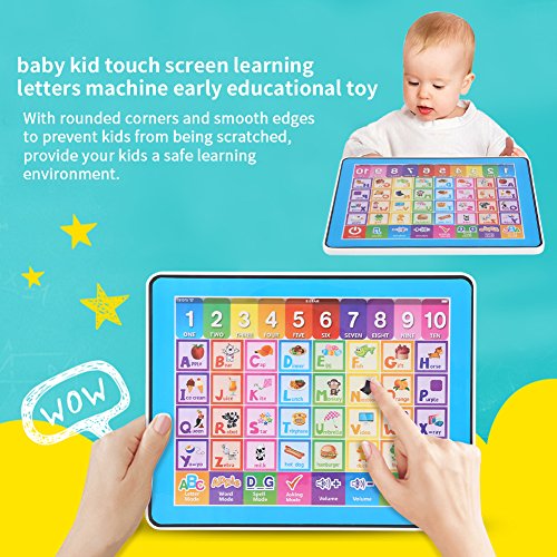 Juguete didáctico Máquina de Aprendizaje, Pantalla táctil Aprendizaje Máquina de inglés Tableta Juguete Educativo temprano Tableta Juguete Niños Niños Bebé Aprendizaje para bebés