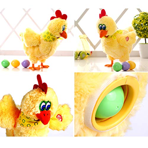 Juguete gallina ponedora huevos,juguete eléctrico gallina poner huevos,juguete eléctrico divertido gallinas ponedora huevos,regalo broma dispositivo antiestrés,juego diversión interiores y exteriores